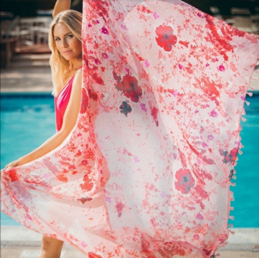 Brand New Peter Som Dream Floral Sarong
